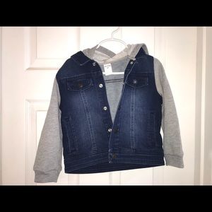 unisex kids jean / hoodie jacket size 4T